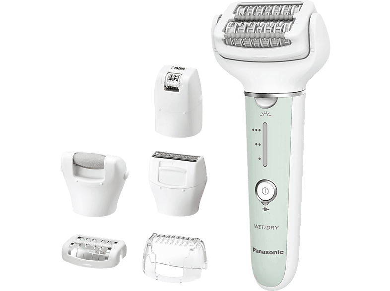 PANASONIC ES-EY70A-G503 Epilierer, Weiß/Mintgrün Epilierer in Weiß ...