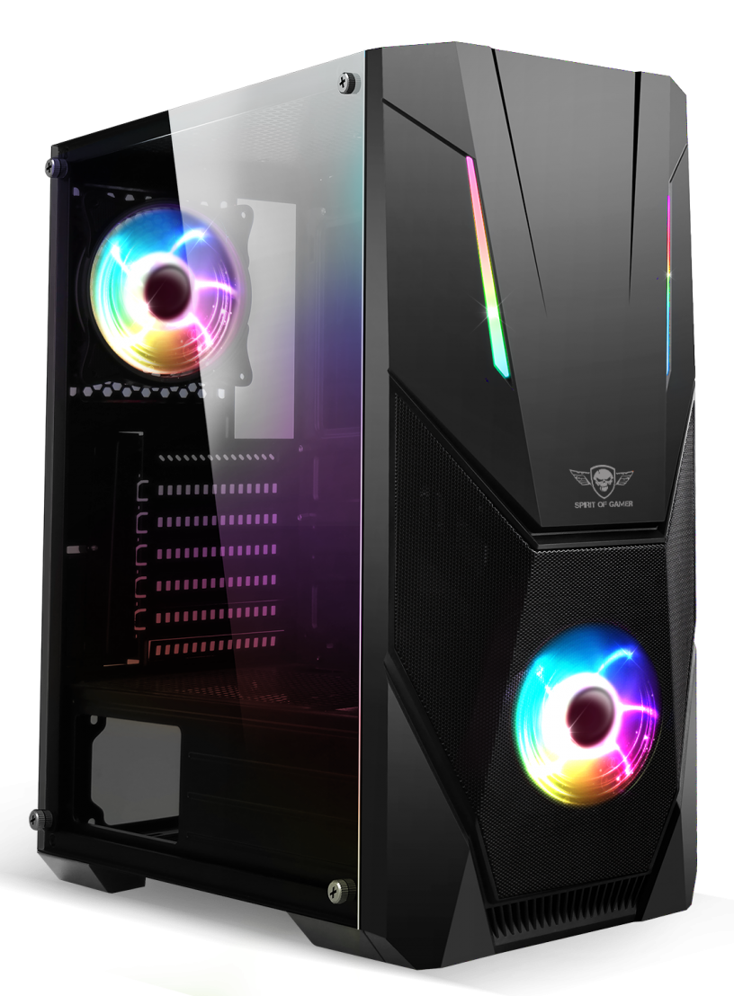 SPIRIT OF GAMER Rogue 5 ablakos számítógépház, RGB, fekete (8002RA)