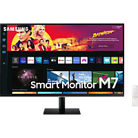 Monitor - Samsung Smart Monitor M7 LS32BM700UPXEN, 32", UHD 4K, 4 ms, 60 Hz, USB, WiFi, Bluetooth, Negro