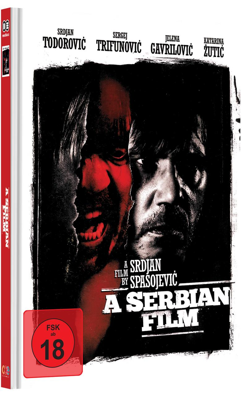 DVD-Hülle mit Filmposter mit zwei Gesichtern in Rot und Schwarz.
