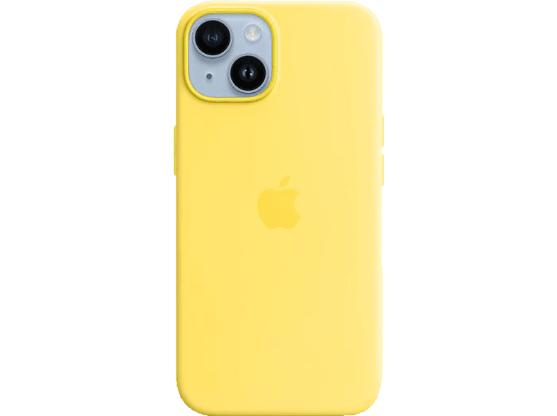 APPLE Silikon Case mit MagSafe, Backcover, Apple, iPhone 14, Kanariengelb
