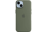 APPLE Silikon Case mit MagSafe, Backcover, Apple, iPhone 14, Oliv