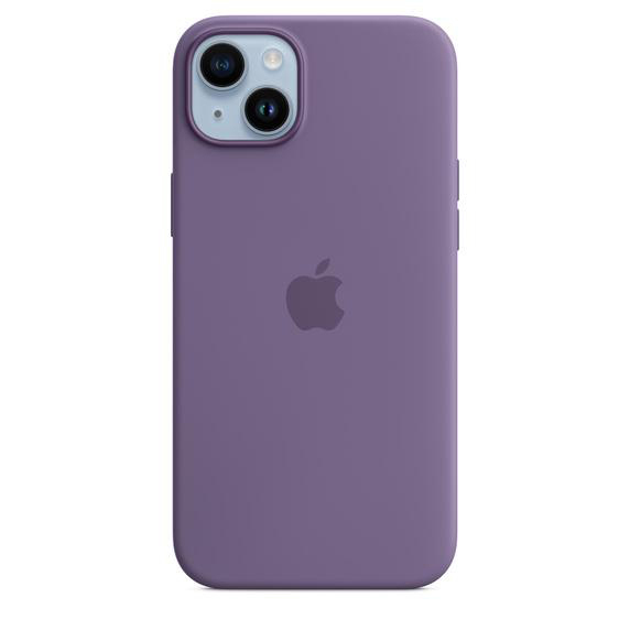 APPLE Silikon Case mit Plus, Apple, iPhone Iris MagSafe, 14 Backcover