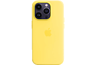APPLE Silikon Case mit MagSafe, Backcover, Apple, iPhone 14 Pro, Kanariengelb