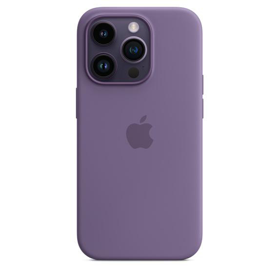 APPLE Silikon Case mit MagSafe, Backcover, Apple, iPhone 14 Pro, Iris