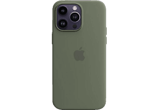 APPLE Silikon Case mit MagSafe, Backcover, Apple, iPhone 14, Oliv