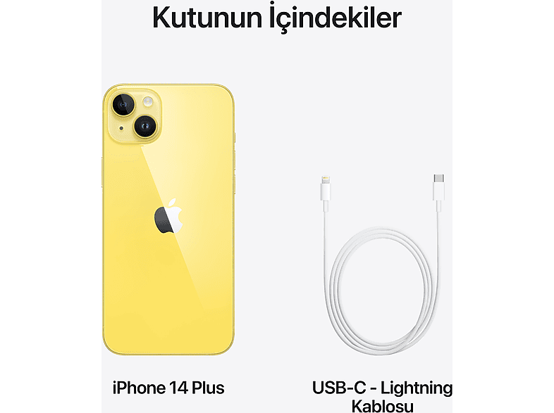 APPLE iPhone 14 Plus 512GB Akıllı Telefon Sarı MR6G3TU/A Fiyat