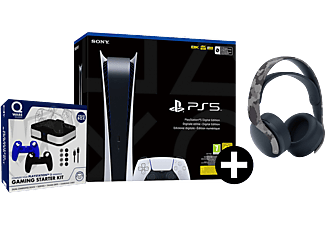 over het algemeen agenda Oh jee SONY PlayStation 5 Digital Edition + Pulse 3D Wireless Headset + Qware PS5  Gaming Starter Kit Bundel kopen? | MediaMarkt