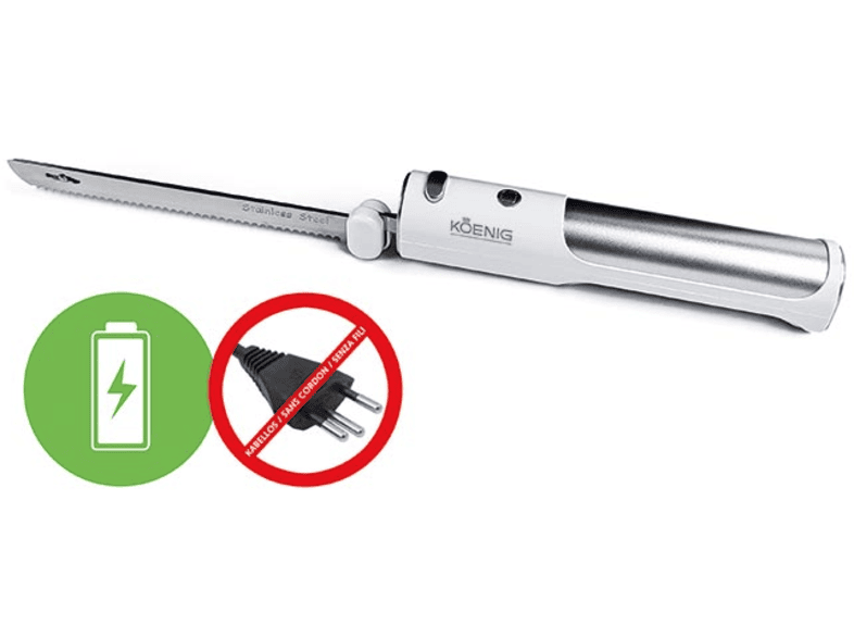 Couteau électrique sans fil KOENIG avec batterie rechargeable
