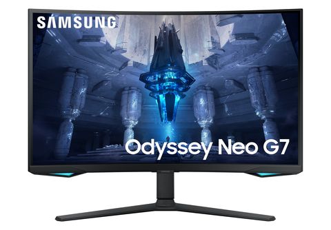 Monitor gaming - Samsung Odyssey G7 LS32BG750NPXEN, 32, UHD, 1 ms, 165 Hz, HDMI  2.1, USB, Negro