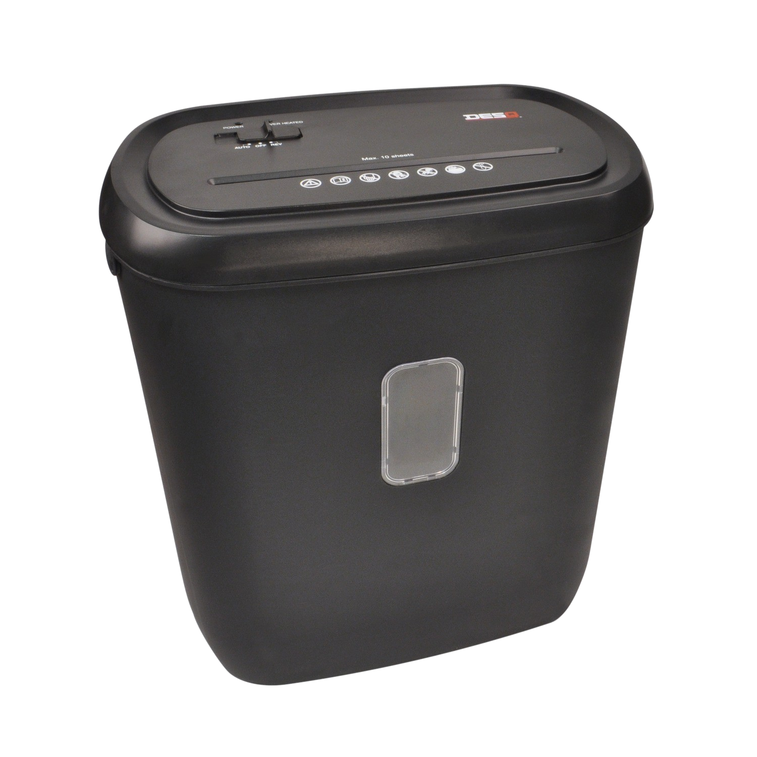 DESQ® 20050 Papierversnipperaar | 11 vel | 4 x35 mm snippers | P4 | Ook creditcards | 21 liter opvangbak | Vulniveau venster