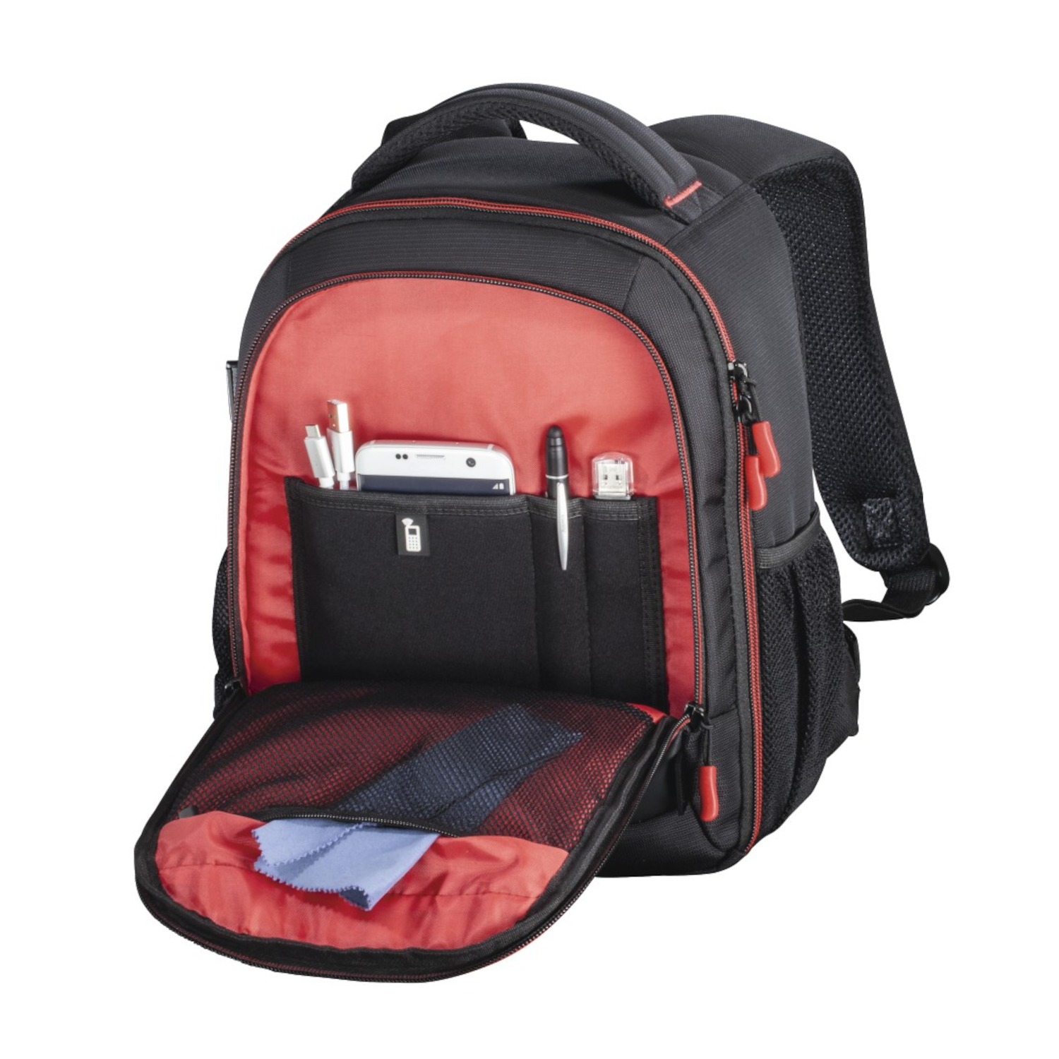 HAMA Sac à dos pour appareil photo Miami 150 5L Noir / Rouge (139856)