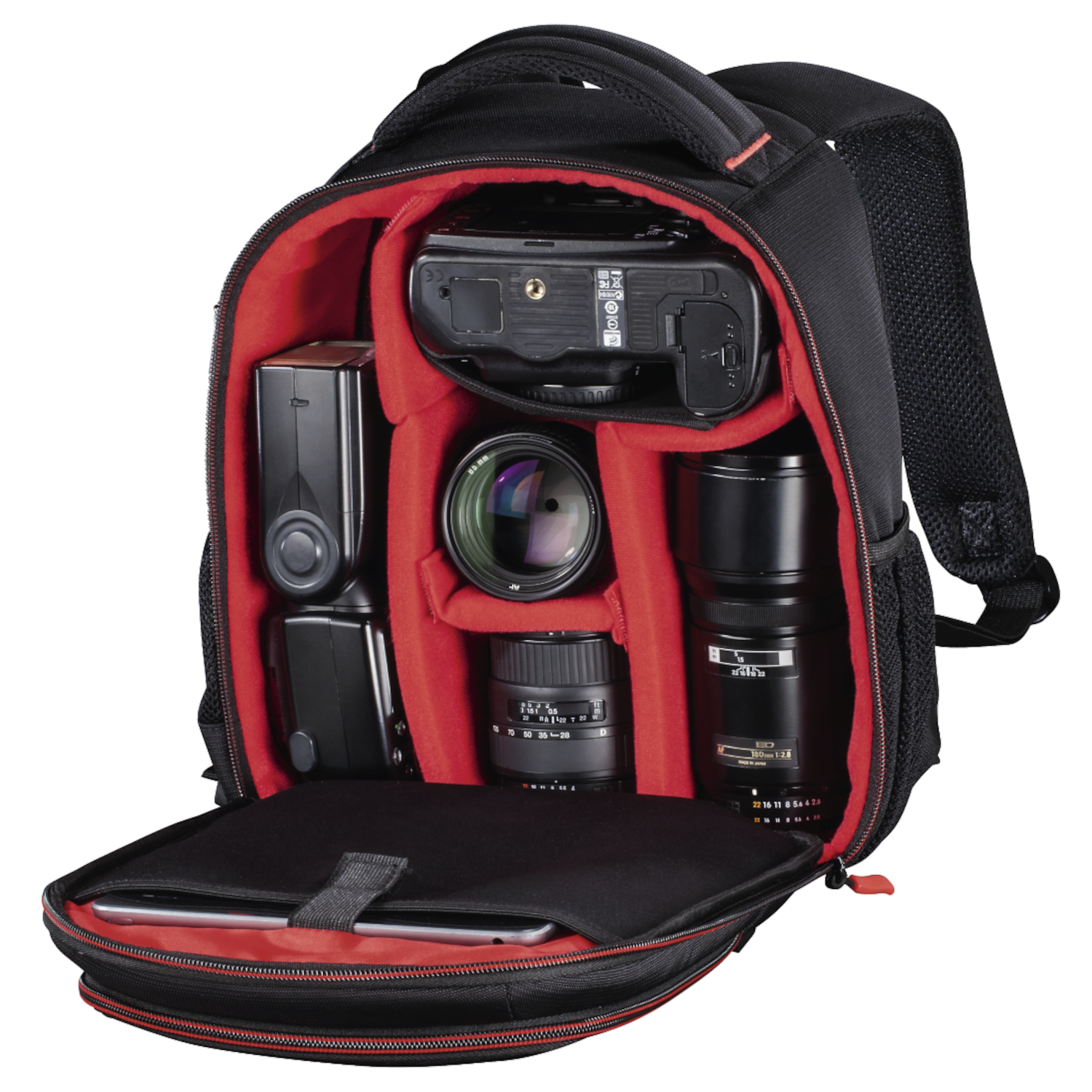 HAMA Sac à dos pour appareil photo Miami 150 5L Noir / Rouge (139856)