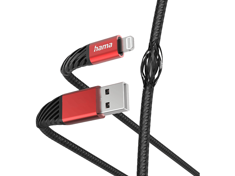 Hama Usb-kabel - Lightning Extreme 1.5 M Rood / Zwart (201538)