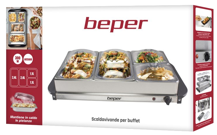 BEPER P101TEM001 Büfétálaló, melegen tartó funkcióval