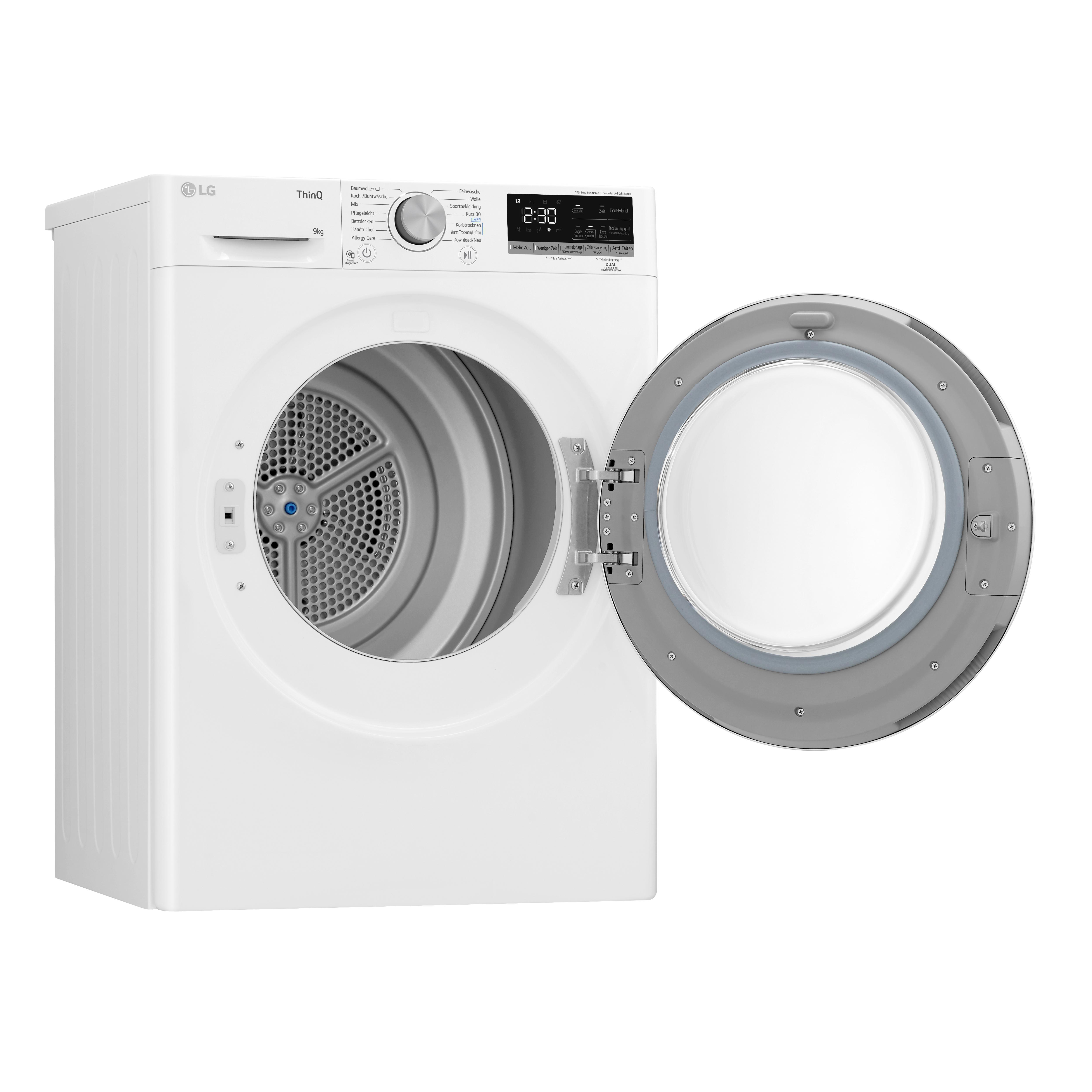 LG V5RT9N Wärmepumpentrockner (9 kg, A++, Weiß)