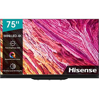 TV ULED 75" - Hisense 75U9GQ, UHD Premium 4K, Mini LED,  HDR10+, 120Hz, Ultra motion, FALD, D. Atmos, Negro