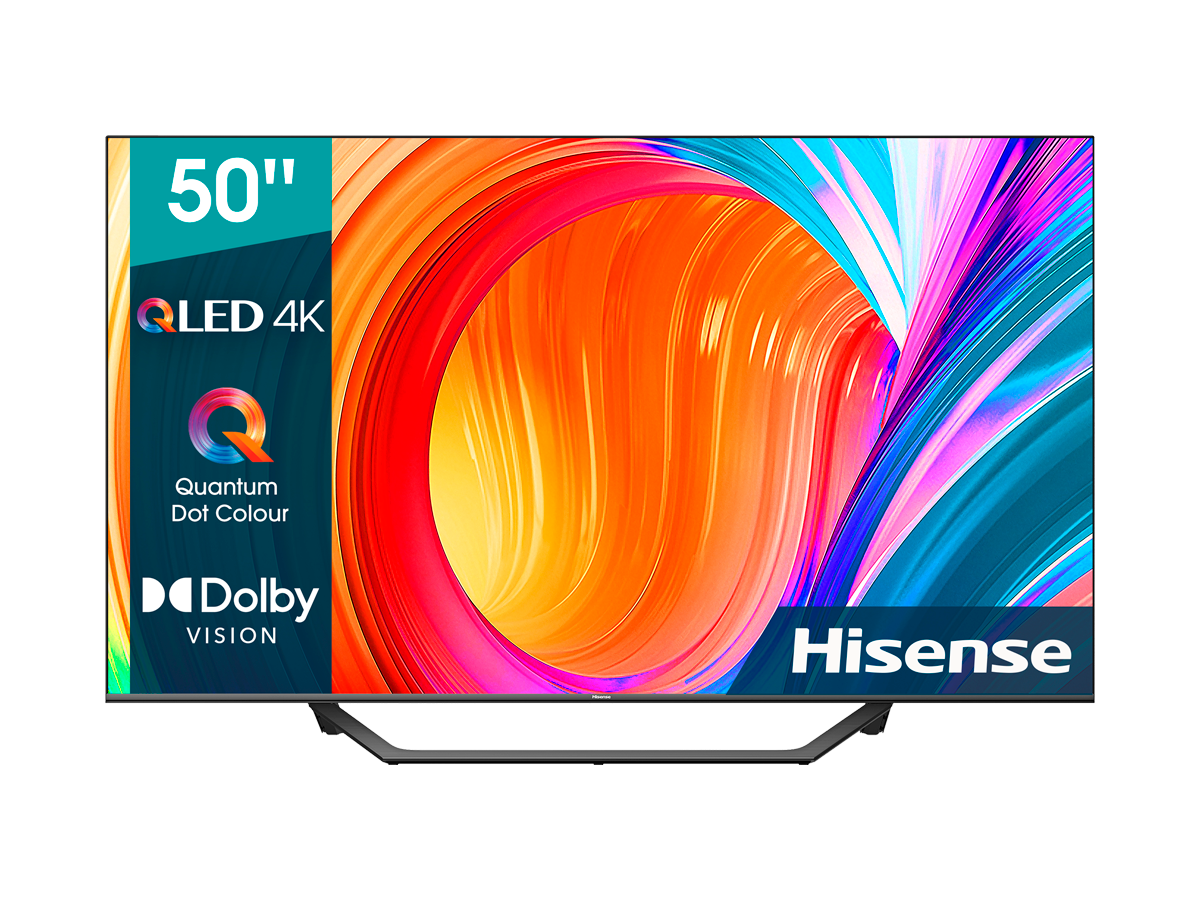 TV QLED 50" - Hisense 50A7GQ, HDR UHD 4K, Smart TV, HDMI, Dolby Atmos, Dolby Vision, HDR10+, Negro