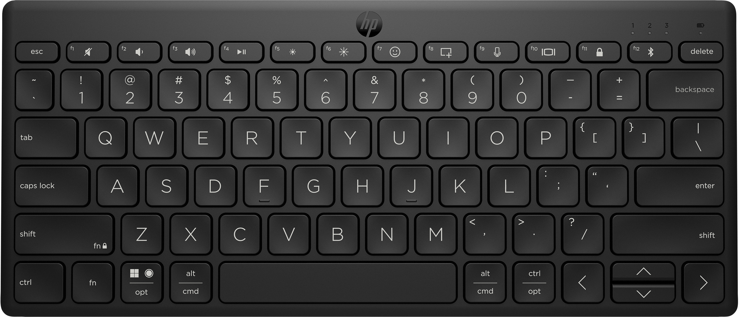 HP 350 Kompakte Bluetooth, Tastatur, Mechanisch, Sonstiges, Bluetooth, Schwarz