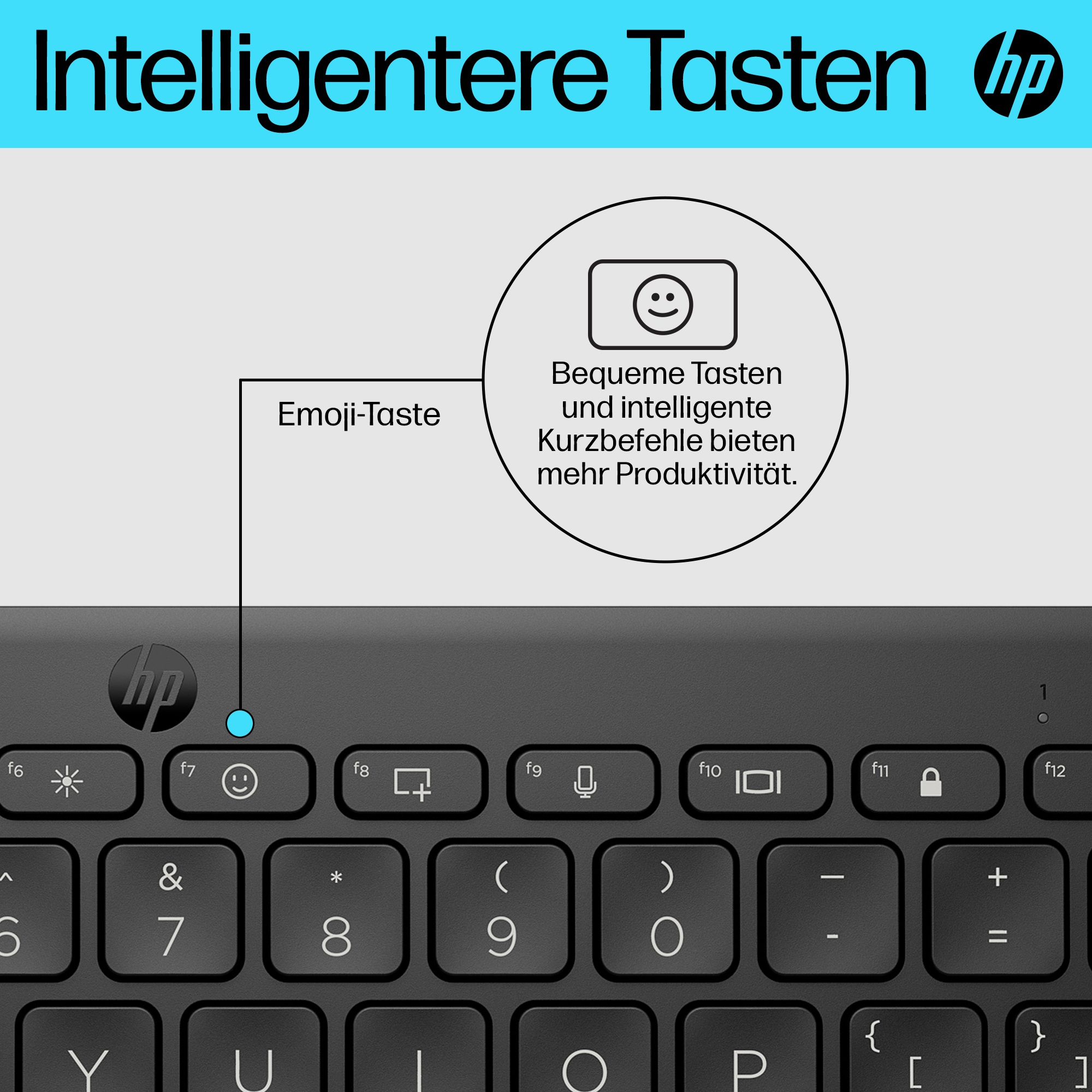 HP 350 Kompakte Bluetooth, Tastatur, Mechanisch, Sonstiges, Bluetooth, Schwarz