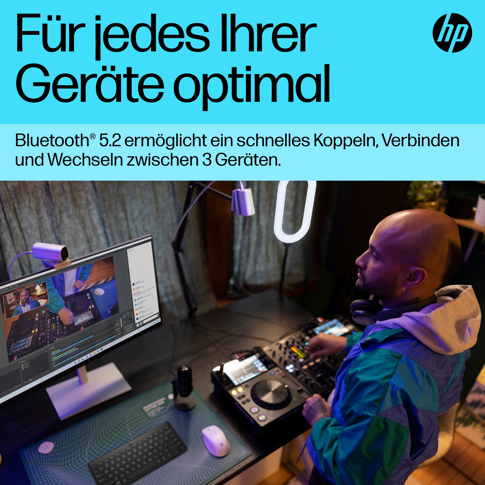 HP 350 Kompakte Bluetooth, Tastatur, Mechanisch, Sonstiges, Bluetooth, Schwarz
