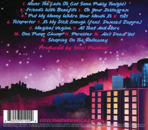 Albumcover mit Titelliste: Never Too Late, Friends With Benefits und andere.