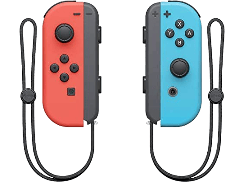 Mando Nintendo Switch - Joy-Con Set, Switch, Izquierda y Derecha, Vibración HD, Rojo Azul Neón