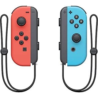 Mando Nintendo Switch - Joy-Con Set, Nintendo Switch, Izquierda y Derecha, Vibración HD, Rojo y Azul Neón