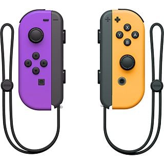 Mando - Joy-Con Set, Nintendo Switch, Izquierda y Derecha, Vibración HD, Naranja y morado
