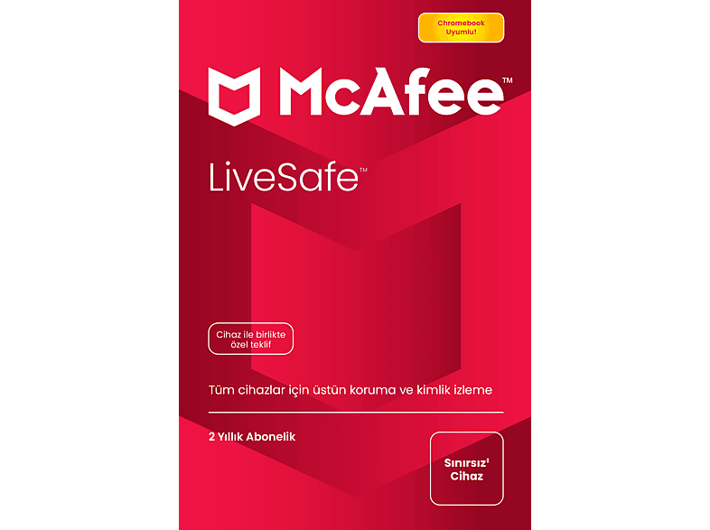 MCAFEE(UE) Livesafe 2 Yıl ve Dijital Kimlik Koruma_ESD