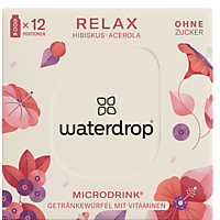 WATERDROP Microdrink Relax 12er, Hibiskus - Acerola - Himbeere