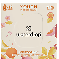 WATERDROP Microdrink Youth 12er, Pfirsich - Ingwer - Ginseng