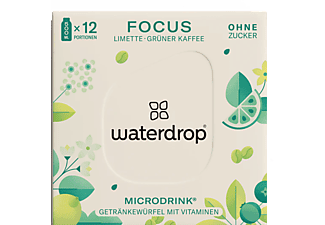 WATERDROP Microdrink Focus 12er, Limette - Grüner Kaffee - Zitronenblatt