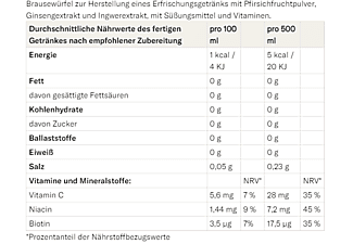 WATERDROP Microdrink Youth 12er, Pfirsich - Ingwer - Ginseng
