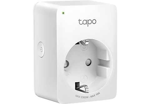 Enchufe inteligente  ‎TP-Link Tapo P100 Mini, Wi-Fi, Bluetooth 4.2, Alexa,  Google, Modo Ausente, Blanco