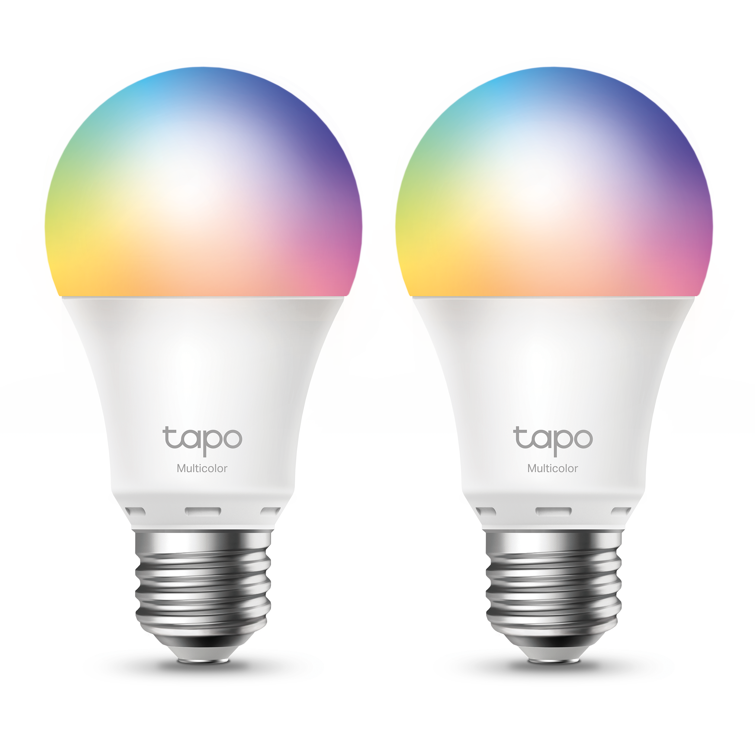 Bombilla inteligente - TP-Link Tapo L530E, Pack 2, LED 806 Lm, 8.7W, RGB, Control por voz, WiFi, E27
