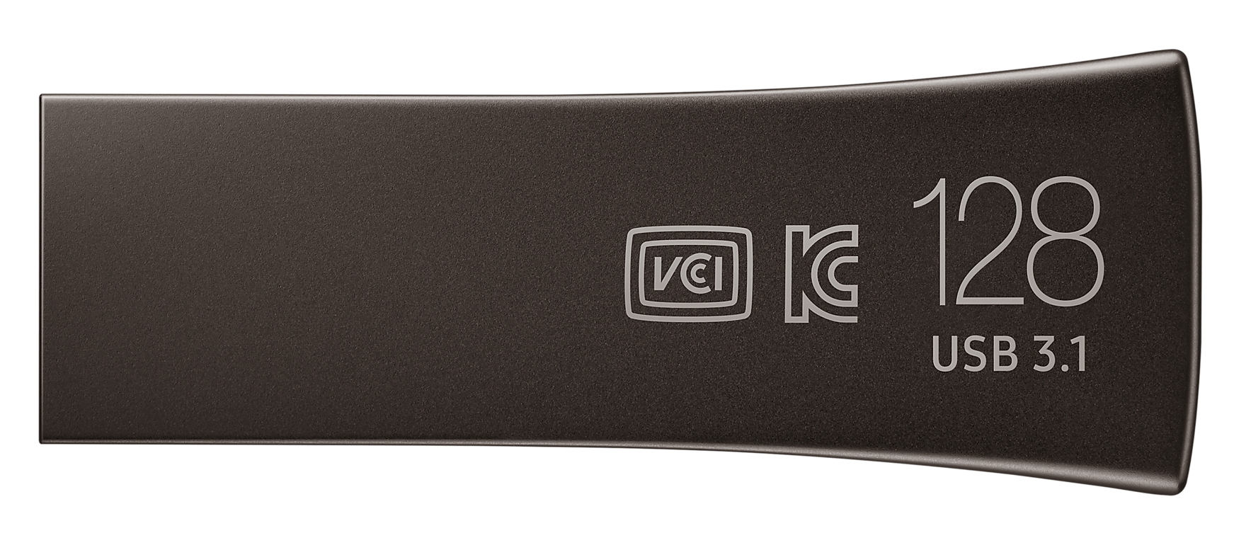 Egy fekete USB meghajtó a 'VCI' és '128 USB 3.1' felirattal.