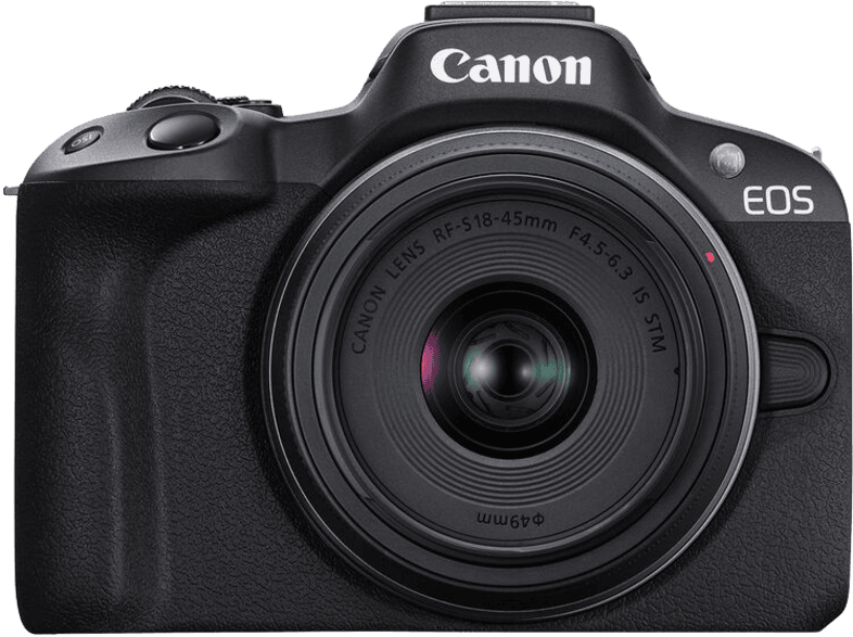 CANON EOS R50 digit lis f nyk pez g p v z fekete RF S 18 45