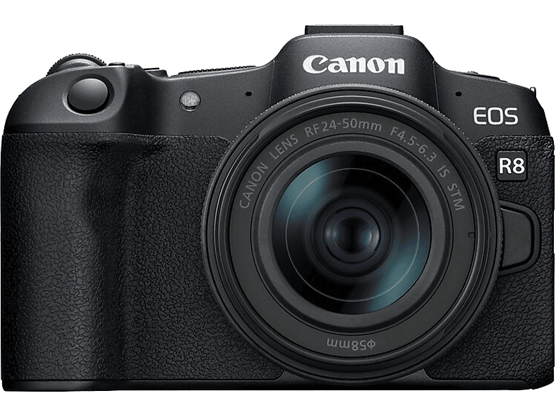 CANON EOS R8 digitális fényképezőgép váz, fekete + RF 24-50mm F4.5-6.3 IS STM, EU26(5803C013AA)