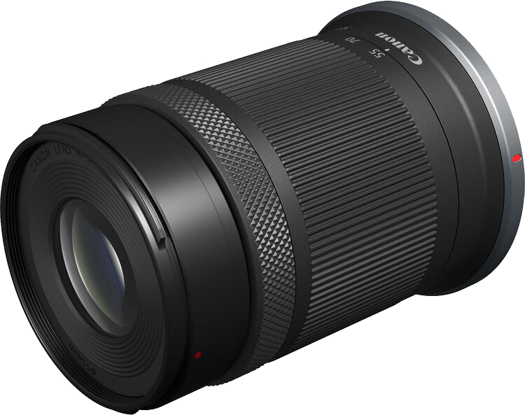 Fekete Canon objektív zoom- és fókuszgyűrűkkel.