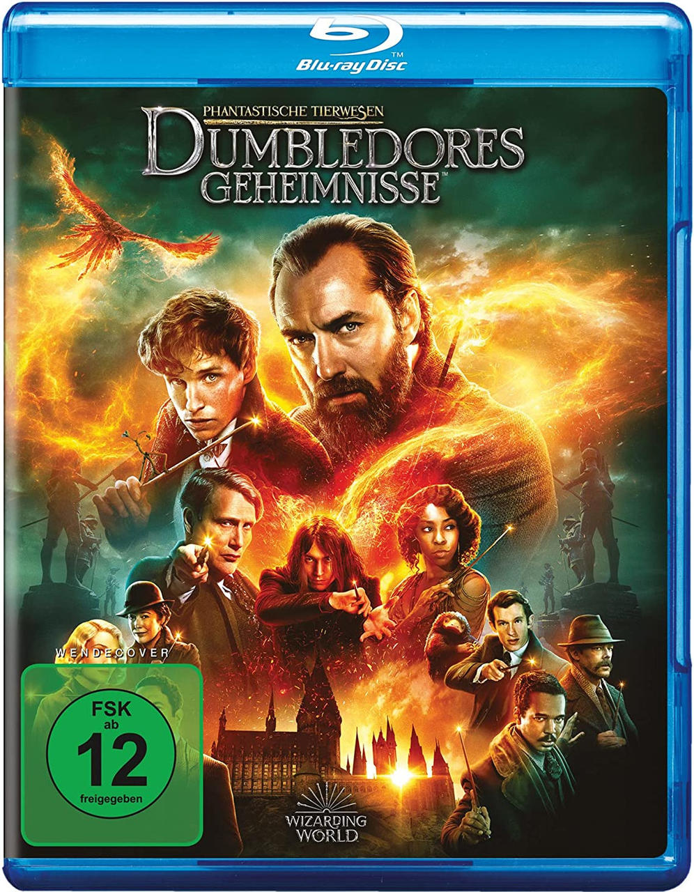 Dumbledores Geheimnisse Blu-ray Cover mit mehreren Charakteren.