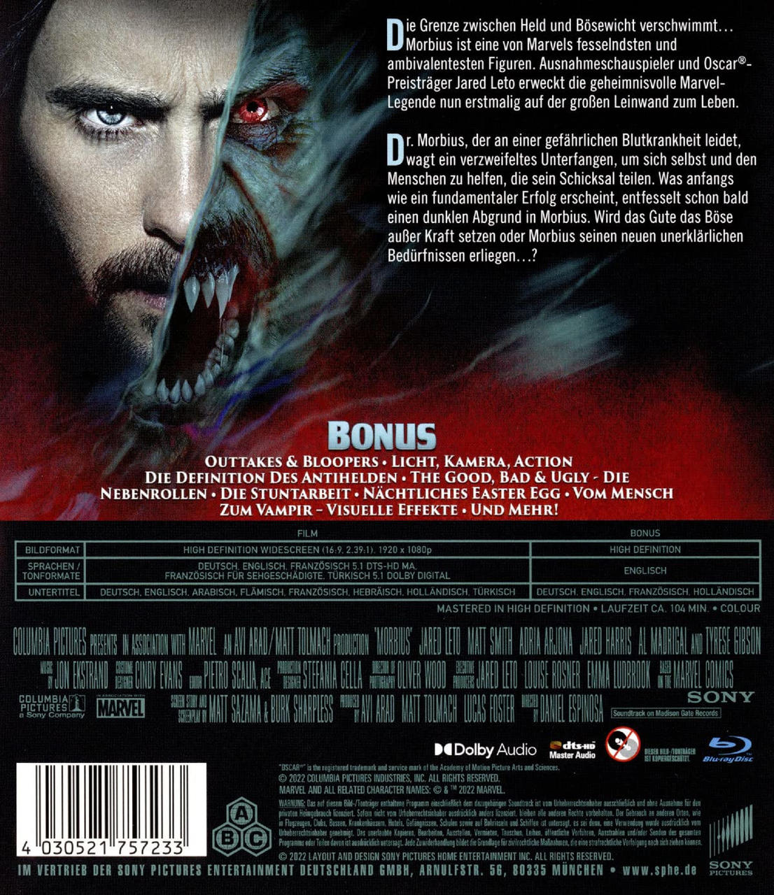 Filmdvd-Cover mit Gesichtern und Text in mehreren Sprachen.