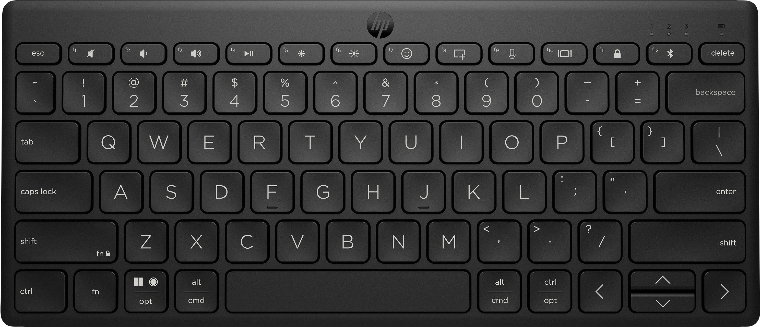 HP 350 Kompakte Bluetooth, Tastatur, Mechanisch, Sonstiges, Bluetooth, Schwarz