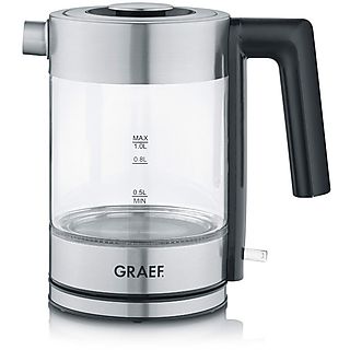 GRAEF WK300EU Wasserkocher (Transparent / Edelstahl, 1l, 2000 Watt)