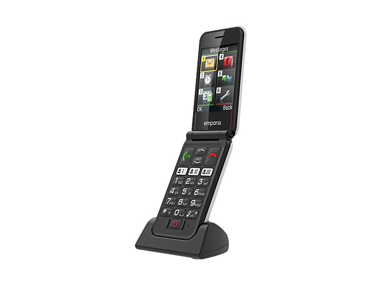 Emporia simplicityglam, Weiß; Mobiltelefon — Foto 4 von 4