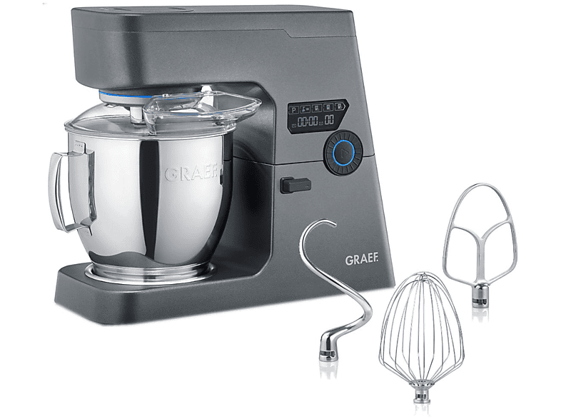 Graef KM 7016 Myestro Küchenmaschine Eisenglimmergrau (Rührschüsselkapazität: 7 l, 800 Watt)