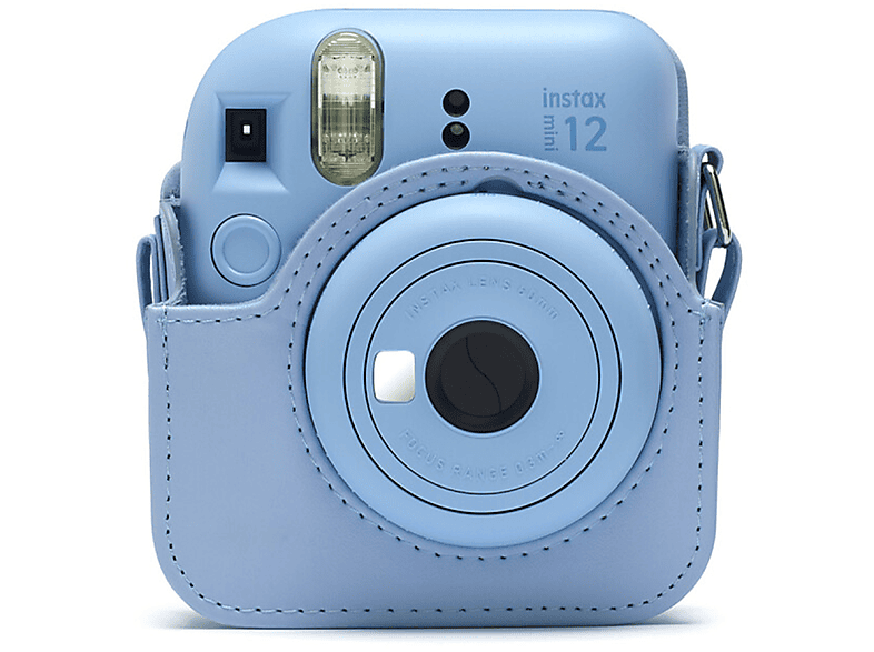 Rieibi Custodia Per Instax Mini 12 - Fotocamera Istantanea Fujifilm Con Tracolla Rimovibile E Bellissimo Adesivo - Rosa