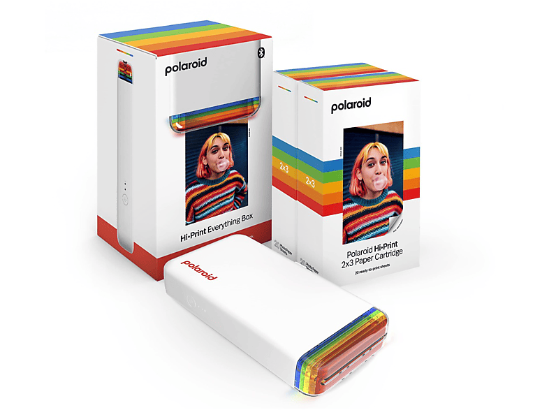 Everything POLAROID Fotodrucker Mobiler 2x3 Farbstoffsublimation Box PocketPrinter