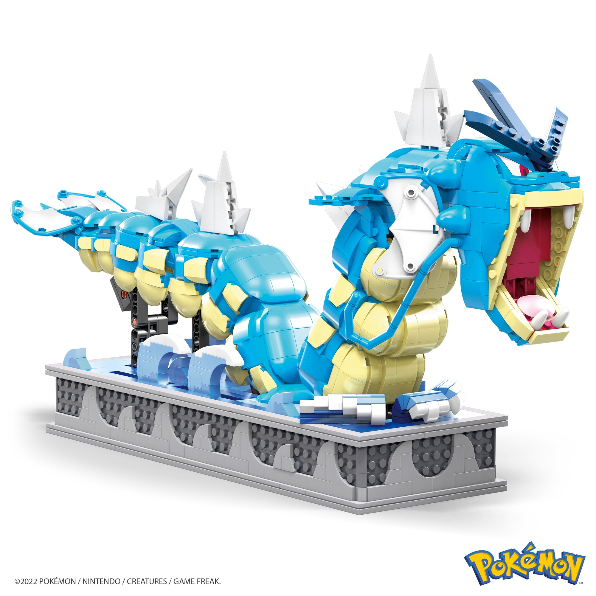 MEGA bewegliches Garados Blau MEGA Bauset Pokémon Spielset, CONSTRUX Motion