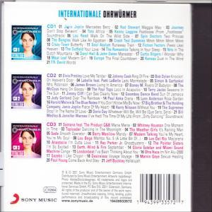 CD-Cover mit Text, der Songs und Künstlernamen auflistet.